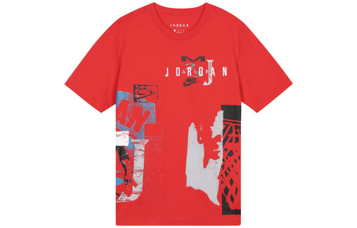 Jordan Jordan Sport T Shirts Men's Crew Neck Moderate Straight Fit