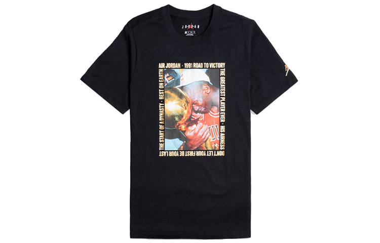 Jordan Jordan T Shirts Men's Crew Neck Moderate Straight Fit
