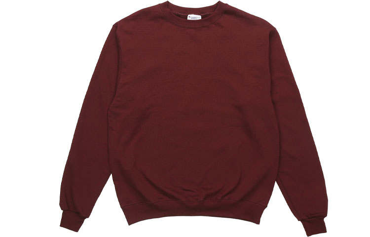 Champion Champion Cuff Single Label Fleece Lined Pullover Sweatshirt US Version Unisex Burgundy