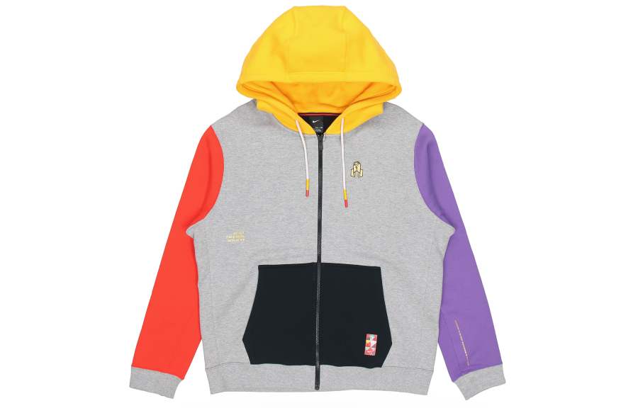 Nike Nike Kyrie CNY Irving, Year Of The Pig, Fleece Lined Basketball Coat American Vintage Cardigan Zippers Sweatshirt Men's