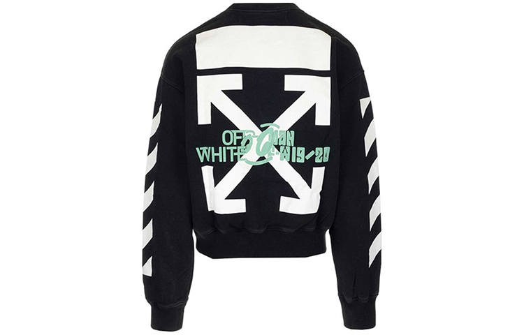 OFF-WHITE OFF WHITE Waterfall Print Crewneck Sweatshirt