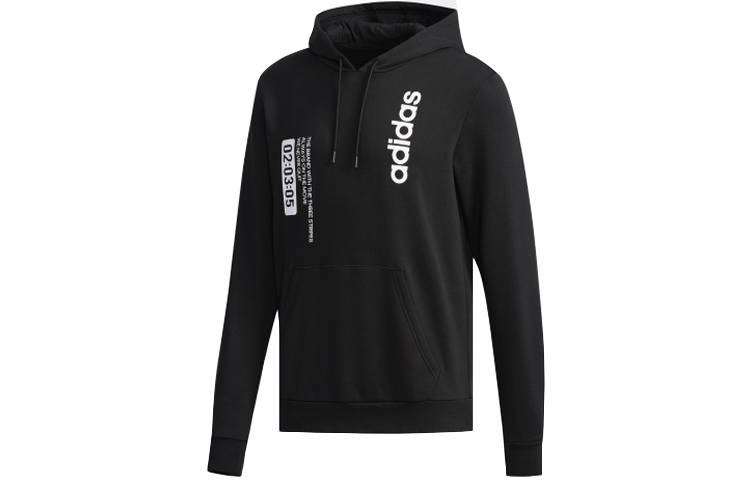 Adidas Neo Sweatshirts Men's Black Hooded Moderate Regular