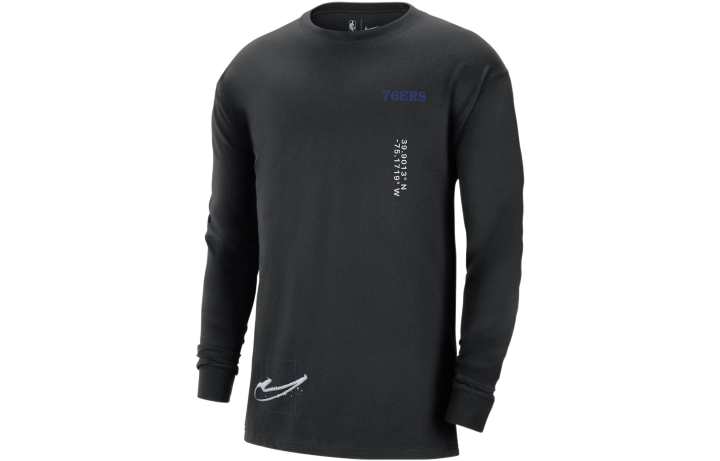 Nike Nike T Shirts Men's Black Crew Neck Moderate Straight Fit