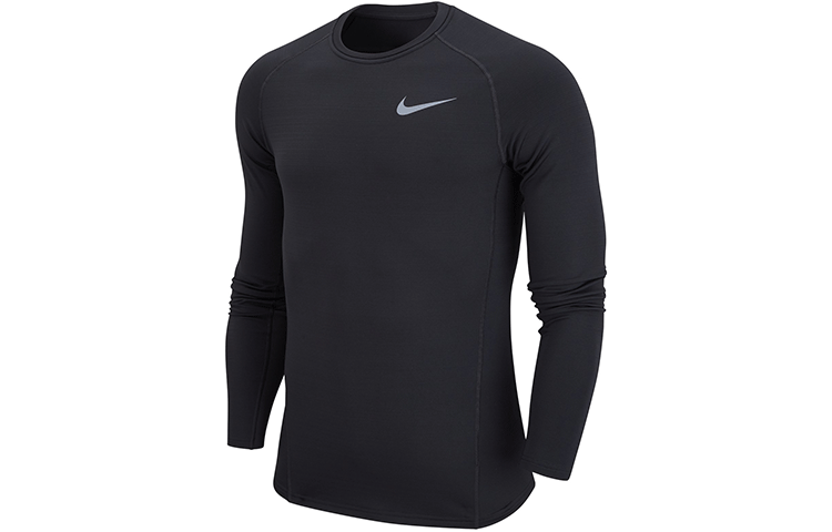 Nike Nike T Shirts Men's Black Crew Neck Moderate Straight Fit