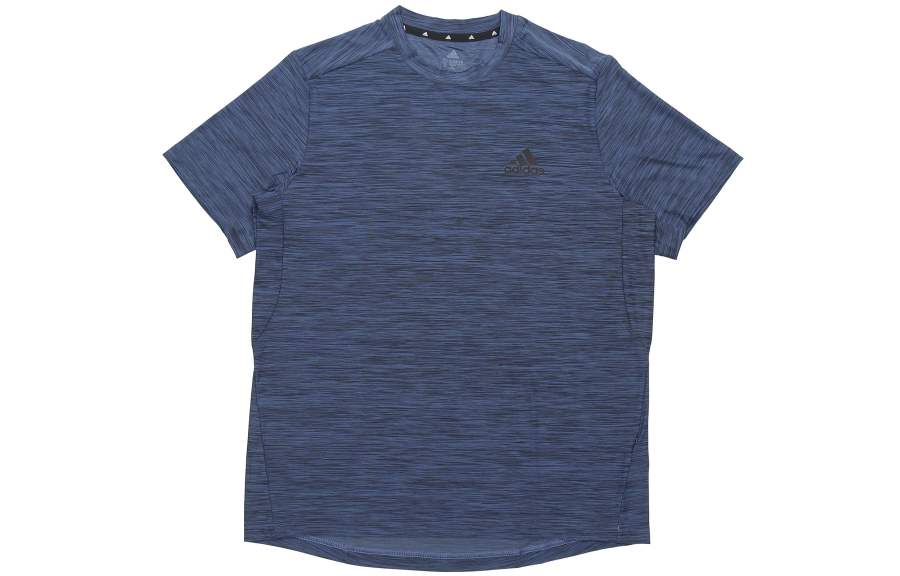 Adidas Adidas T Shirts Men's Dark Blue Crew Neck Moderate Straight Fit
