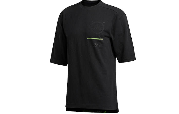 Adidas Adidas T Shirts Men's Black Crew Neck Moderate Straight Fit