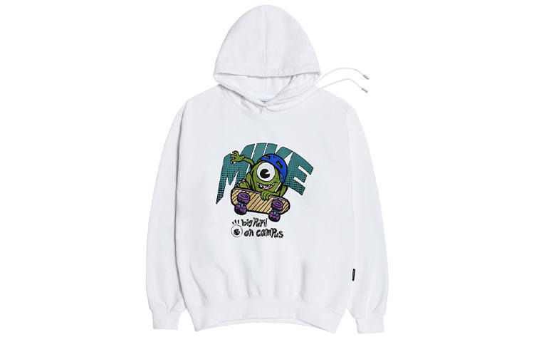 Acme De La Vie X Monsters University Sweatshirts Unisex White Hooded Moderate Regular