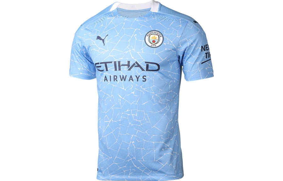 PUMA Manchester City Authentic Home Shirt 2020 21 With De Bruyne 17 Printing Jersey