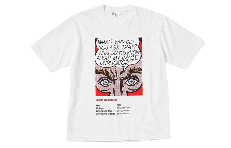 UNIQLO x Roy Lichtenstein T Shirt Unisex White