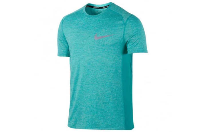 Nike Nike T Shirts Men's Turquoise Crew Neck Moderate Straight Fit