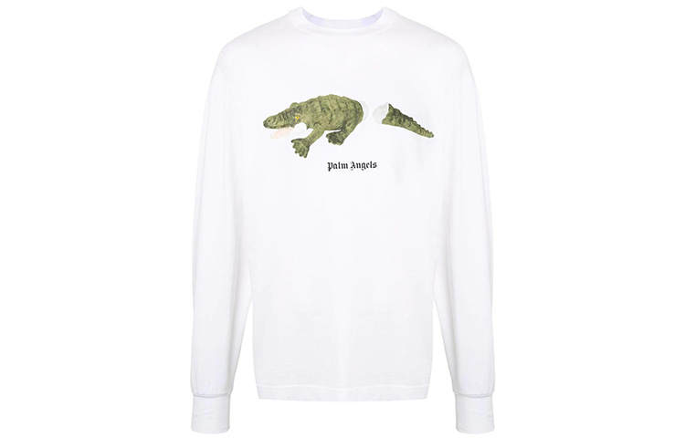 PALM ANGELS Croco Long-Sleeve Tee
