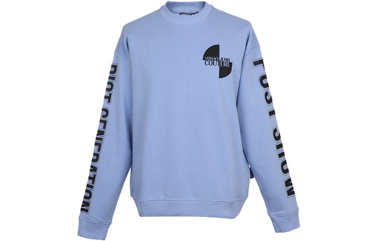 VERSACE JEANS COUTURE Sweatshirt Men's Gray Blue