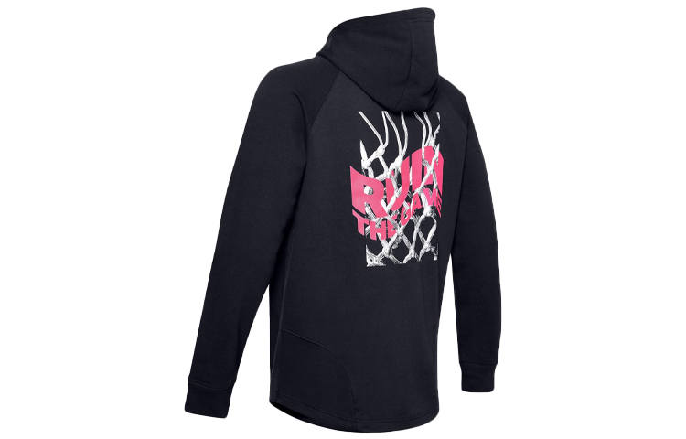 Under Armour Sweatshirts Men's Black Hooded Moderate Regular