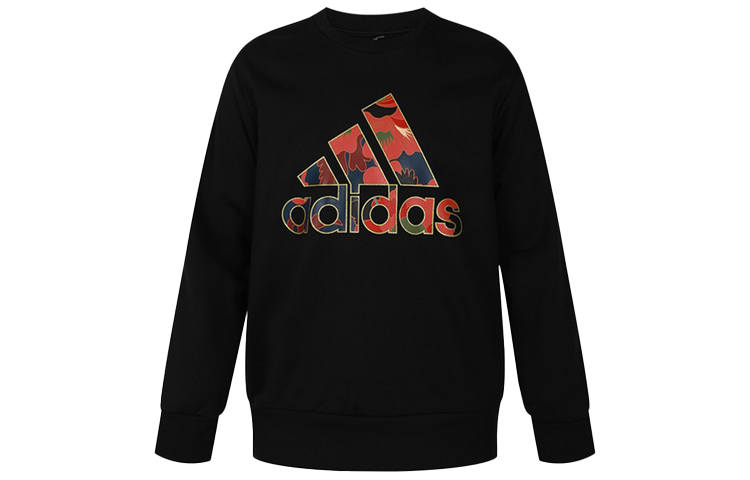 Adidas Adidas CNY Collection Sweatshirts Men's Black Crew Neck Moderate Regular