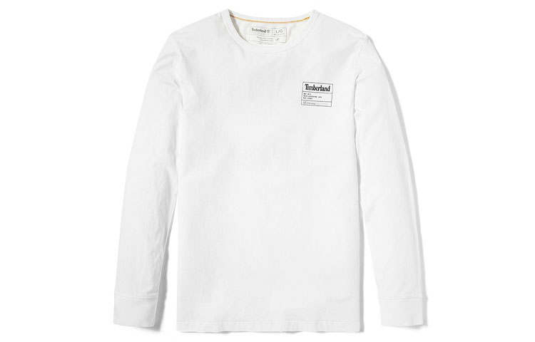 Timberland T Shirts Men's White Crew Neck Moderate Straight Fit