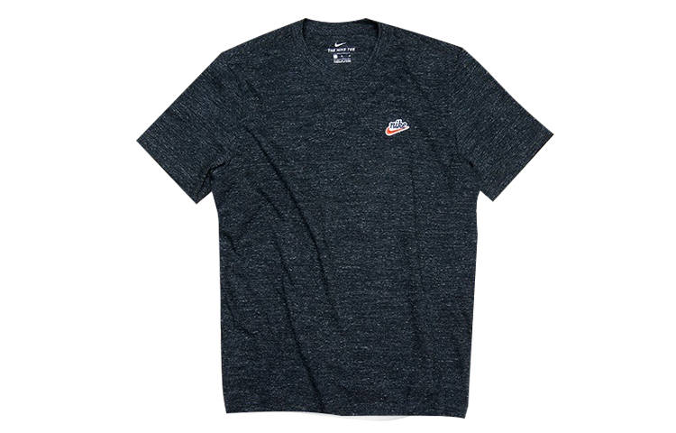 Nike Nike T Shirts Men's Black Crew Neck Moderate Straight Fit
