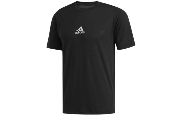 Adidas Adidas T Shirts Men's Black Crew Neck Moderate Straight Fit
