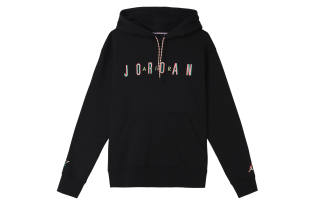Jordan Sweatshirts Men's Black Hooded Moderate Regular