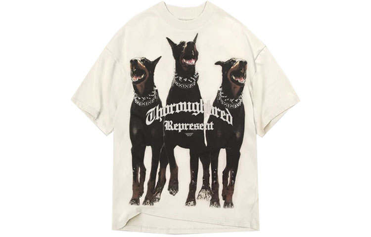 REPRESENT REPRESENT Men's Thoroughbred T-Shirt Vintage White