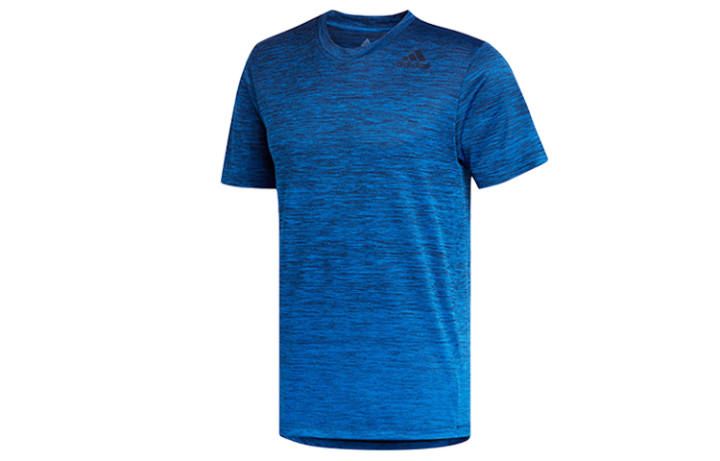 Adidas Adidas T Shirts Men's Blue Crew Neck Moderate Straight Fit