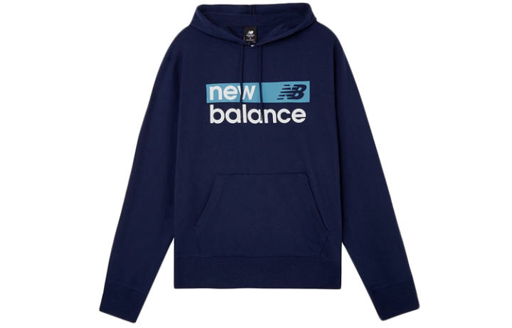 New Balance New Balance Sweatshirts Men's Navy Blue Hooded Moderate Regular
