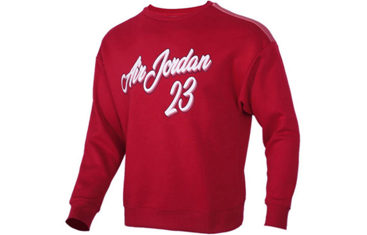 Jordan Jordan 23 Sweatshirts Men's Burgundy Crew Neck Moderate Regular