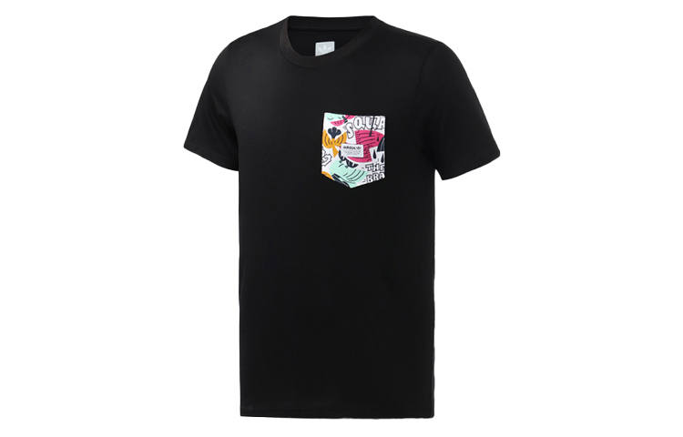Adidas Originals Set in Sleeve T Shirt Men's Black