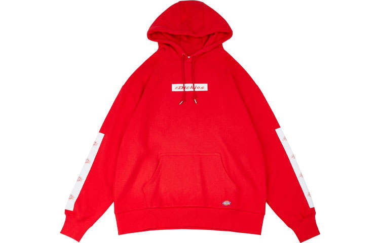 Dickies Dickies Sweatshirts Unisex Red Hooded Moderate Regular