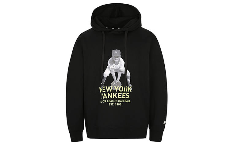 MLB MLB Sweatshirts Unisex Black Hooded Moderate Regular