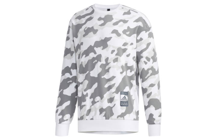 Adidas Adidas Sweatshirts Men's White Crew Neck Moderate Regular