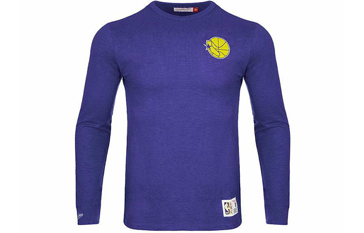 Mitchell Ness Mitchell Ness henley basketball-logo T-shirt