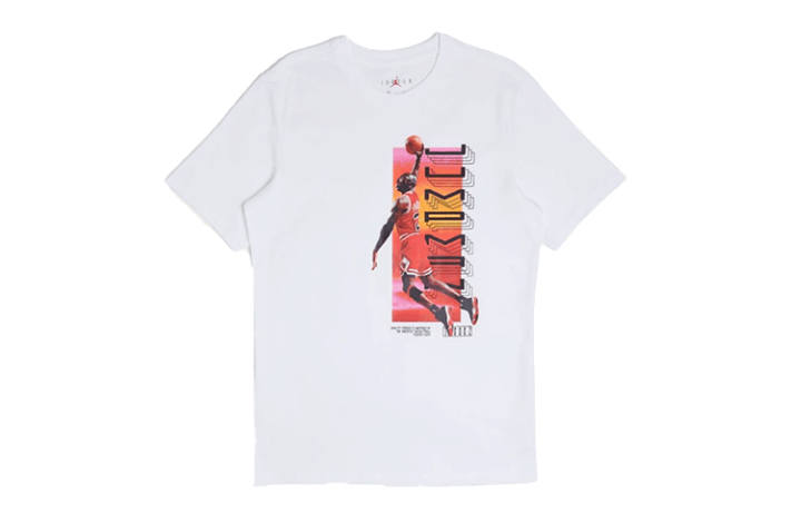 Jordan Jordan T Shirts Men's White Crew Neck Moderate Straight Fit