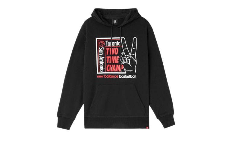New Balance New Balance Sweatshirts Men's Black Hooded Moderate Regular