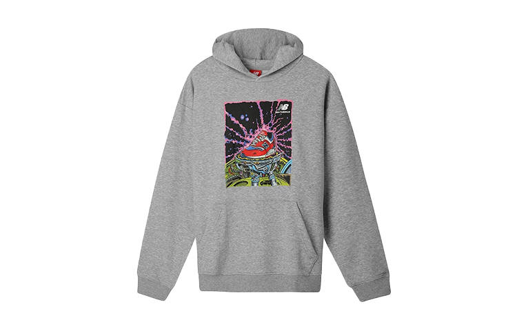 New Balance New Balance Sweatshirts Unisex Gray Hooded Moderate Regular