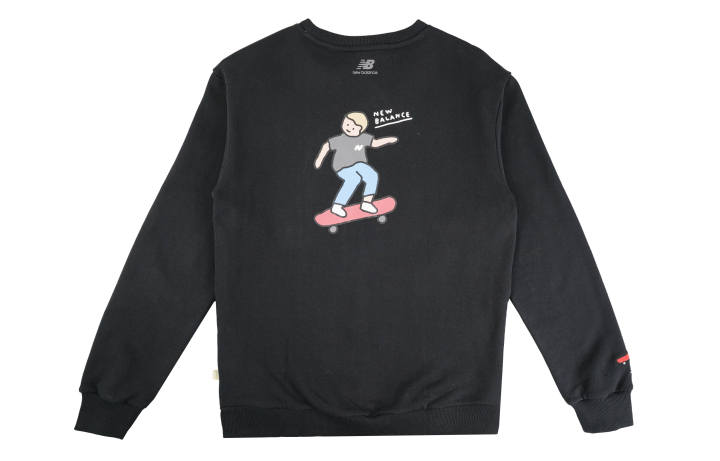 New Balance New Balance X DOE Sweatshirts Men's Black Crew Neck Moderate Regular