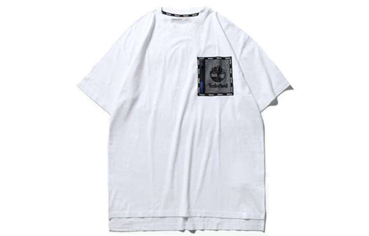 Timberland T Shirts Men's White Crew Neck Moderate Straight Fit