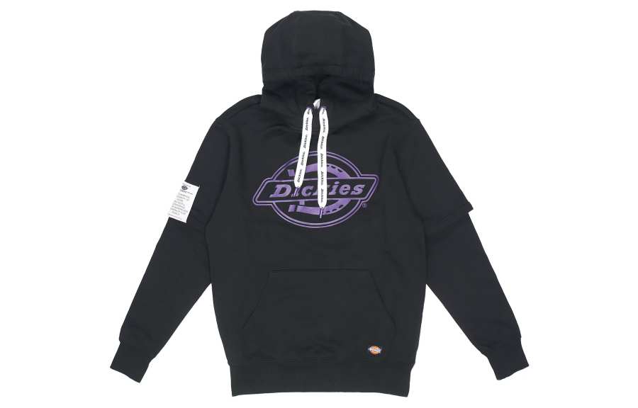 Dickies Sweatshirts Men's Black Hooded Moderate Mock Two Piece
