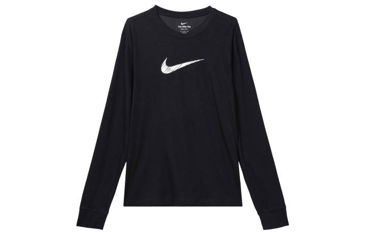 Nike Nike T Shirts Men's Black Crew Neck Moderate Straight Fit
