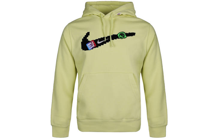 Nike Nike Sweatshirts Men's Orange Cyan Hooded Moderate Regular