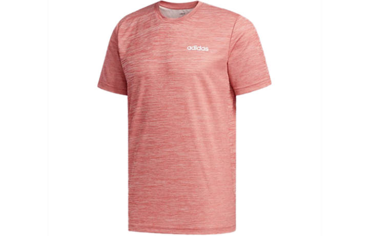 Adidas Adidas T Shirts Men's Pink Crew Neck Moderate Straight Fit