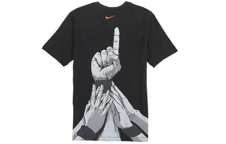 Nike Nike T Shirts Men's Crew Neck Moderate Straight Fit