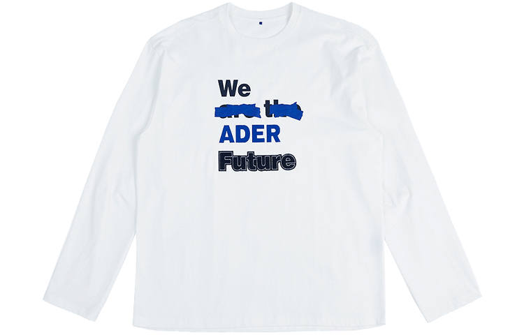 ADER ERROR ADER ERROR T Shirts Unisex White Crew Neck Moderate Straight Fit