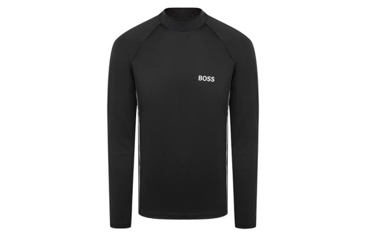HUGO BOSS T Shirts Men's Black Crew Neck Moderate Straight Fit