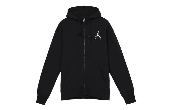 Jordan Jordan Jumpman Sweatshirts Men's Black Hooded Moderate Cardigan