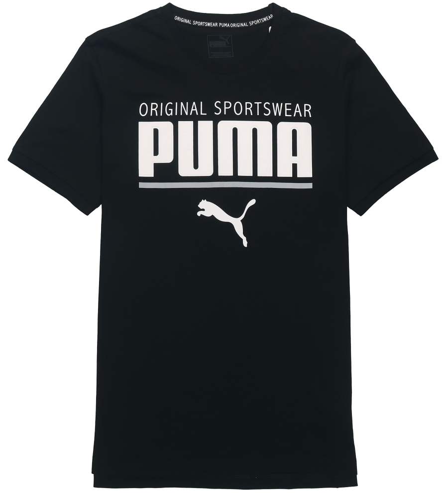 PUMA T Shirts Men's Crew Neck Moderate Straight Fit