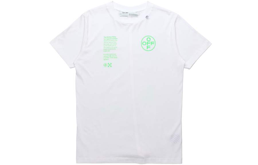 OFF-WHITE OFF WHITE Slim Fit Arch Shapes T Shirt