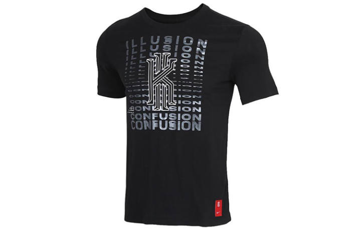 Nike Nike T Shirts Men's Black Crew Neck Moderate Straight Fit