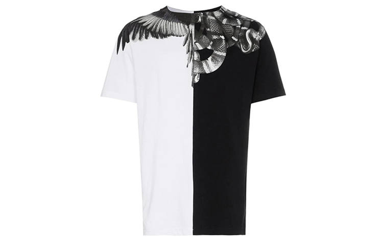 Marcelo Burlon T Shirts Men's Crew Neck Moderate Straight Fit