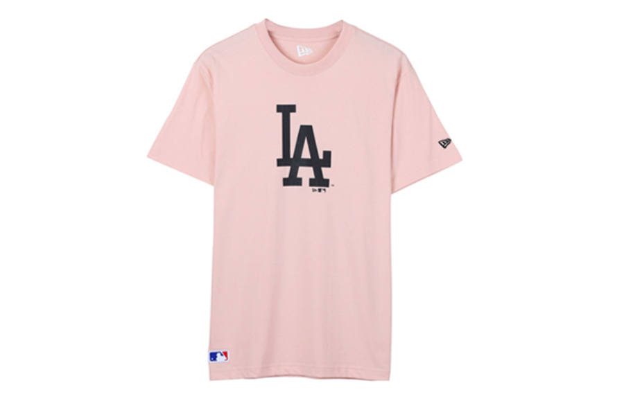 New Era Straight Fit T Shirt Unisex Pink Couple's