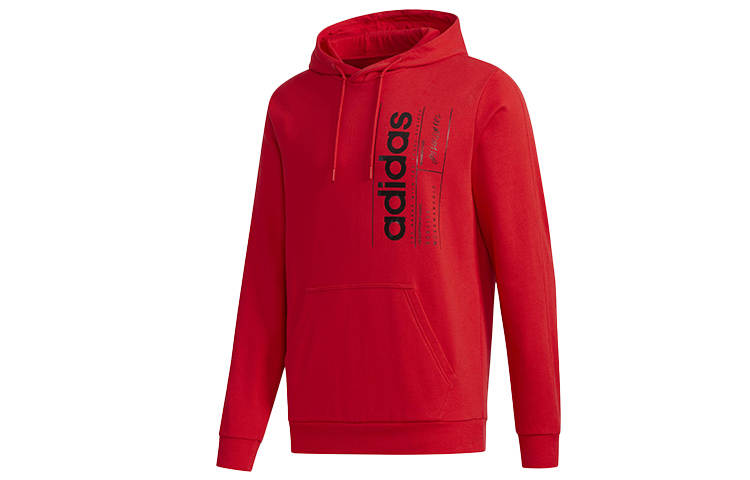 Adidas Adidas Sweatshirts Men's Red Hooded Moderate Regular